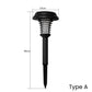 Lampa przeciwmuchowa Solar Mosquito Zapper z wbijanym uchwytem
