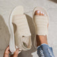 👟 Letnie, wygodne damskie sandały z dzianiny z grubą podeszwą
