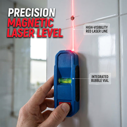 Magnetyczna poziomica laserowa i wykrywacz belek 3 w 1