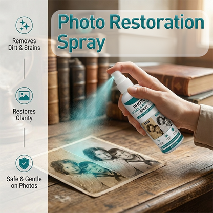 【1+1 gratis】📸 Spray do czyszczenia i odnawiania zdjęć klasy premium – czyści, odświeża i chroni