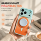 📱✨ Magnetyczne etui MagSafe z efektem ombre - wbudowana podstawka 360° i solidna ochrona telefonu