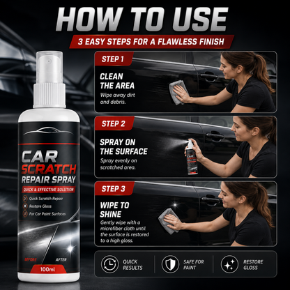 🚗 1+1 GRATIS 🛡️ Spray do naprawy rys na karoserii | Szybkie i łatwe usuwanie rys