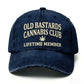 🧢 Czapka baseballowa w stylu vintage z haftem – postarzany styl retro, ponadczasowa elegancja