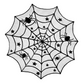 Spooky Halloween Patterns Tablecloth and Placemats Set