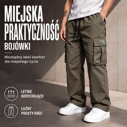 👖Nowe, jednokolorowe spodnie robocze z 2026 r, z elastycznym pasem i sznurkiem regulacyjnym, które nie uciskają brzucha