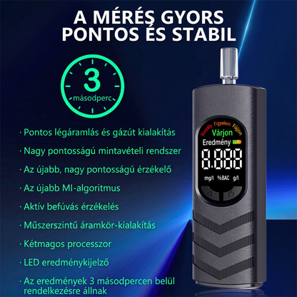 🍺 Alkomat wielokrotnego użytku z wyświetlaczem LCD i komunikatami głosowymi – Dokładny pomiar – Płatność przy odbiorze ✨