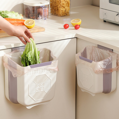 🗑️✨ Składany Wiszący Kosz na Śmieci Premium – Oszczędność Miejsca i Wygoda w Kuchni 🏠
