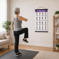 Plakat z ćwiczeniami Tai Chi dla seniorów – 16 prostych ćwiczeń krok po kroku