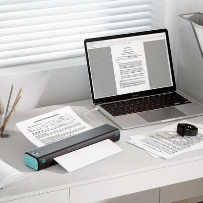 🖨️ Przenośna drukarka termiczna D810 z Bluetooth – idealna do studiów tatuażu, biur i drukowania w podróży 🔥📱