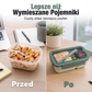 🍱 Lunchbox z przegródkami i miejscem na sztućce – do mikrofalówki, pracy, szkoły i podróży ✨