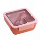 🍱 Lunchbox z przegródkami i miejscem na sztućce – do mikrofalówki, pracy, szkoły i podróży ✨