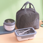 🍱 Lunchbox z przegródkami i miejscem na sztućce – do mikrofalówki, pracy, szkoły i podróży ✨