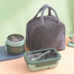 🍱 Lunchbox z przegródkami i miejscem na sztućce – do mikrofalówki, pracy, szkoły i podróży ✨