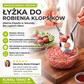 🥳 Łyżka do klopsików! Nieprzywierająca, służy do nabierania i odsączania – idealny prezent. Gotowanie bez bałaganu – zamów swoją już teraz! ✅