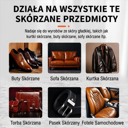 ✨ 1+1 GRATIS - Krem do renowacji skóry 2w1 🛋️ | Retusz koloru i maskowanie uszkodzeń
