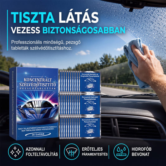 🚗✨ Musujące tabletki do czyszczenia szyb samochodowych - czysta szyba bez smug