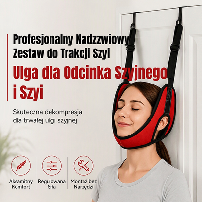 🚪💆 Urządzenie do rozciągania kręgosłupa szyjnego, montowane na drzwiach, służące do łagodzenia bólu szyi