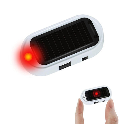 🚨 Powstrzymaj włamania do samochodów! Migająca lampka LED zasilana energią słoneczną odstrasza złodziei🛡️