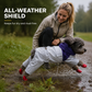 🐕🌧️ Wodoodporny płaszcz przeciwdeszczowy dla psa - 4 nogawki, ochrona przed deszczem i wiatrem, odblaski