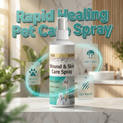 🐶🐱💧 Spray do pielęgnacji ran i skóry dla psów i kotów - 100 ml, łagodna pielęgnacja i wsparcie regeneracji