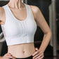 🏃‍♀️💗 Oddychający biustonosz sportowy Push-Up - mocne podtrzymanie, wycięcie na plecach i komfort podczas treningu