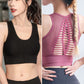 🏃‍♀️💗 Oddychający biustonosz sportowy Push-Up - mocne podtrzymanie, wycięcie na plecach i komfort podczas treningu