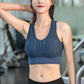 🏃‍♀️💗 Oddychający biustonosz sportowy Push-Up - mocne podtrzymanie, wycięcie na plecach i komfort podczas treningu