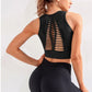 🏃‍♀️💗 Oddychający biustonosz sportowy Push-Up - mocne podtrzymanie, wycięcie na plecach i komfort podczas treningu
