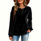 🔥 50% zniżki 🔥 Damski sweter z aksamitu — luksusowy, miękki i modny, idealny zarówno na imprezę, jak i na co dzień ✨👚