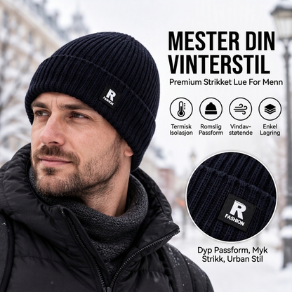 🔥 50% ZNIŻKI 🔥 Luźna i wygodna męska czapka z dzianiny – ciepła, miękka i uniwersalna na zimę 🧢❄️