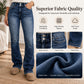 👖 Damsie dżinsy z wysokim stanem i podwójnymi guzikami – o kroju bootcut