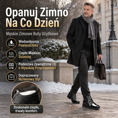 Męskie zimowe, ocieplane i wodoodporne buty