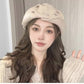 Stylowa skórzana czapka beret