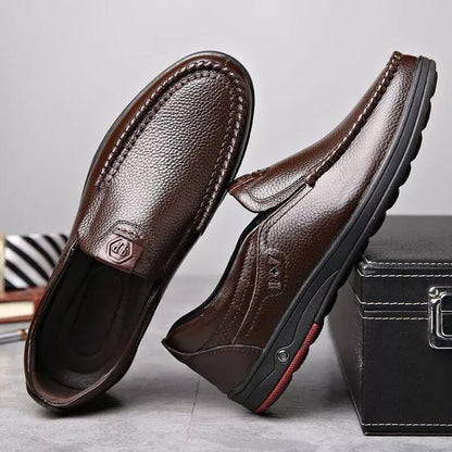 Męskie buty z miękkiej skóry naturalnej