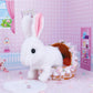 🐰Playmate dla dzieci 🎀Interaktywna zabawka zajączka wielkanocnego - skaczący i piszczący💟