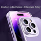 Etui na telefon iPhone 13/14 Titanium Alloy z dwustronnym szkłem w zestawie
