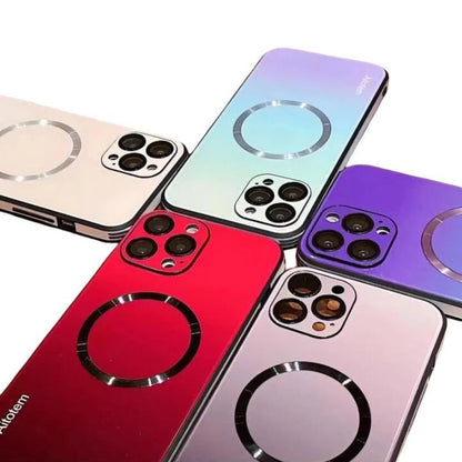 Gradientowe magnetyczne etui na telefon iPhone