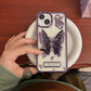 🦋Galwanizowany brokatowy uchwyt motylkowy do etui na iPhone'a 3
