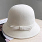 [Najlepszy prezent] Elegancki damski tweedowy kapelusz Cloche w stylu vintage 2.97