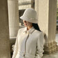 [Najlepszy prezent] Elegancki damski tweedowy kapelusz Cloche w stylu vintage 2.97