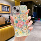 Etui na iPhone'a Oil Painting Flower z folią ochronną na obiektyw